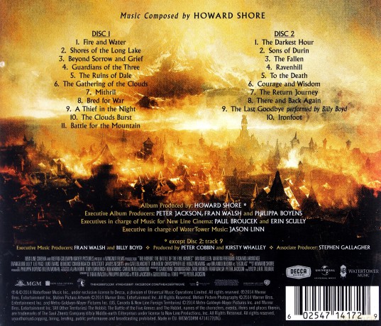 Hobbit: Battle Of The Five Armies Soundtrack (Hobbit: Bitwa Pięciu Armii) (Howard Shore) (PL) [2CD]