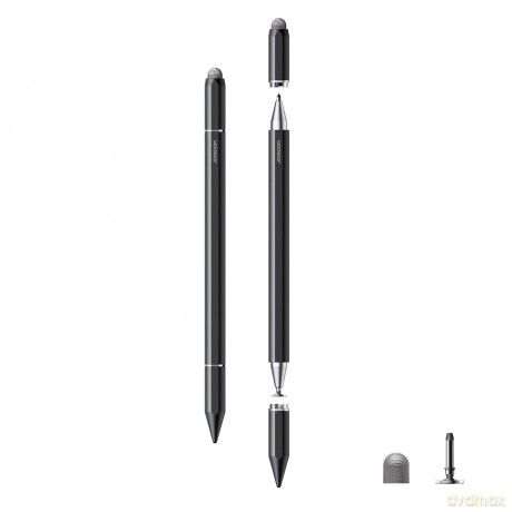 Rysik pasywny Joyroom JR-BP561 3w1 magnetyczny pojemnościowy stylus - czarny