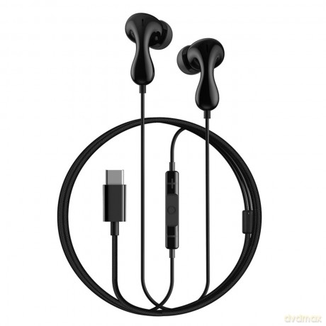 Słuchawki Baseus Encok CZ20 dokanałowe przewodowe USB-C - czarne