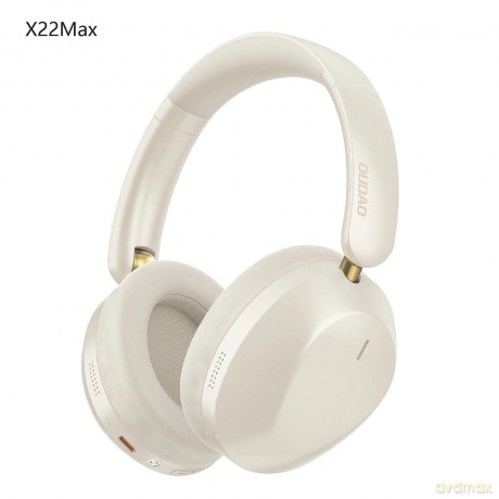Słuchawki bezprzewodowe Dudao X22 Max nauszne Bluetooth z ANC - beżowe