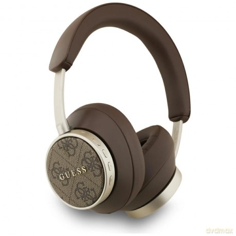 Słuchawki bezprzewodowe Guess Bluetooth 4G Classic Logo nauszne - brązowe