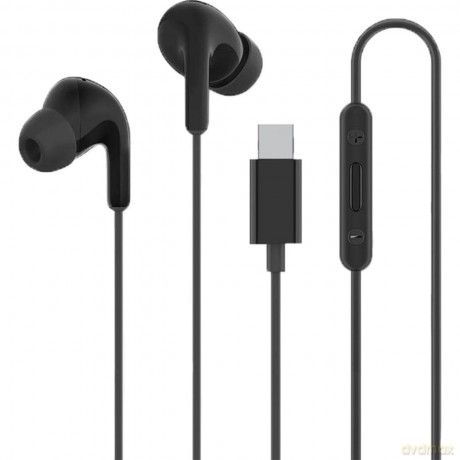 Słuchawki przewodowe Xiaomi BHR8930GL dokanałowe USB-C z pilotem - czarne