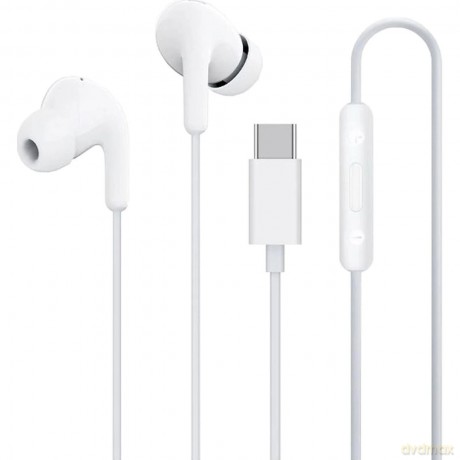 Słuchawki przewodowe Xiaomi BHR8931GL dokanałowe USB-C z pilotem - białe