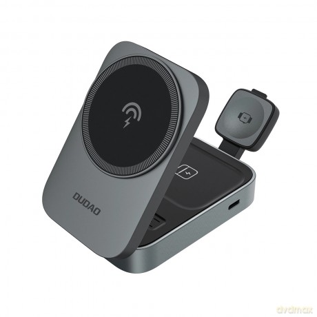 Stacja ładująca 3 w 1 Dudao A11 Max 15W indukcyjna kompatybilna z MagSafe - szara
