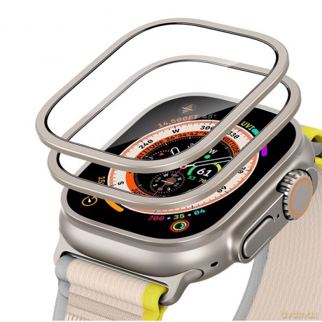 Szkło hartowane ESR Armorite 2-pack na Apple Watch Ultra 49 mm - tytanowe