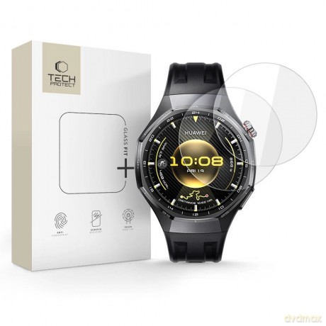 Szkło hartowane Tech-Protect Glass Fit+ 2-pack na Huawei Watch GT 6 Pro 46 mm - przezroczyste