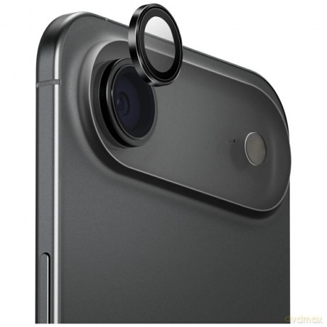 Szkło na aparat UNIQ Optix Aluminium Camera Lens Protector na iPhone 17 Air z aplikatorem - czarne