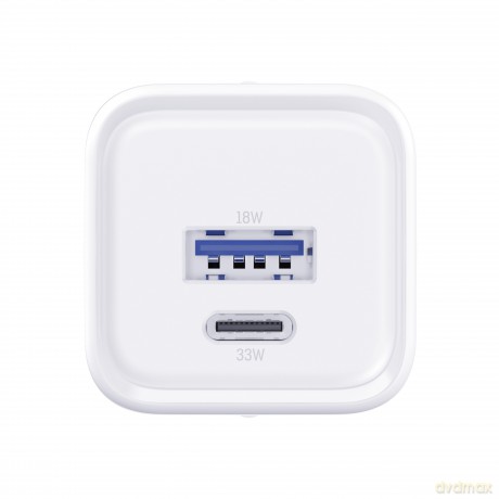 3mk Hyper Charger PD 33W GaN QC4+ PPS AFC FCP SCP 1A1C White