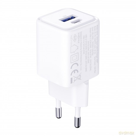 3mk Hyper Charger PD 33W GaN QC4+ PPS AFC FCP SCP 1A1C White