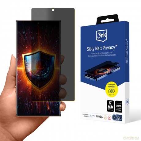 Samsung Galaxy Note 20 Ultra 5G - 3mk Silky Matt Privacy