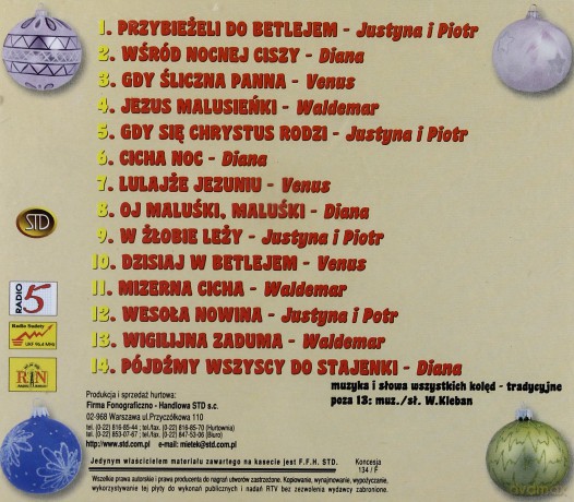 Składanka: Najpiękniejsze Kolędy [CD]