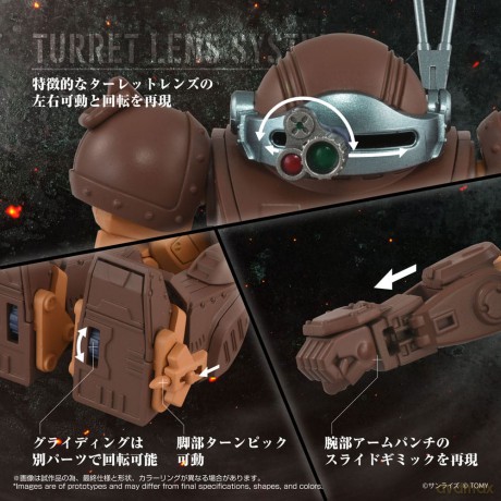Armored Trooper Votoms Toyrise Action Figure 1/48 AT Collection 07 Scope Dog Brown Color Ver. 9 cm