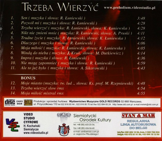 Preludium: Trzeba Wierzyć [CD]