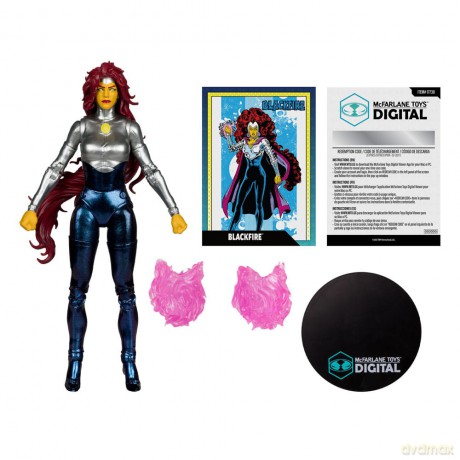 DC Direct McFarlane Toys Digital Action Figure Blackfire (The New Teen Titans) 18 cm