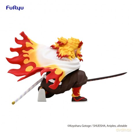 Demon Slayer: Kimetsu no Yaiba Noodle Stopper PVC Statue Rengoku Kyojuro Battle Ver. 10 cm