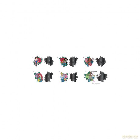 Disney Loungefly POP! Enamel Pins Princess Tattoo 3 cm Assortment (12)