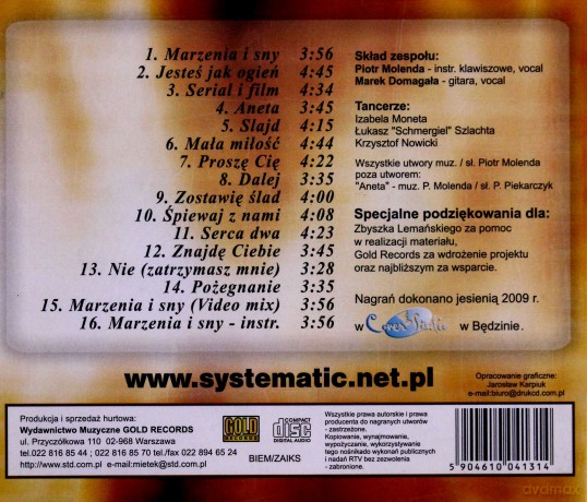 Systematic: Marzenia I Sny [CD]