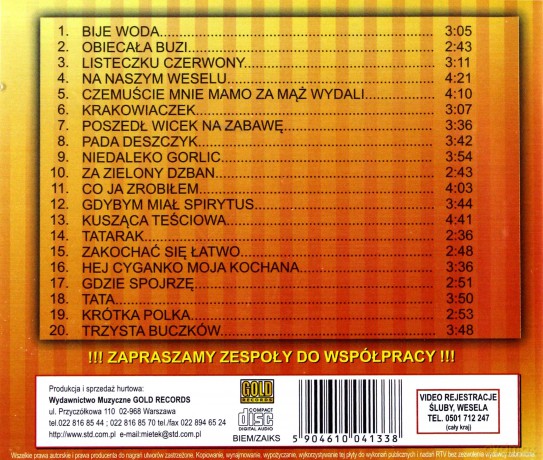 Składanka: Przeboje Kapel Ludowych [CD]