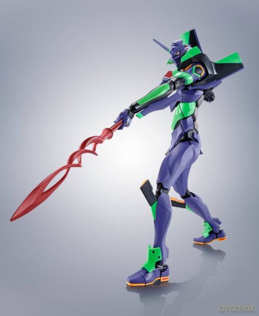 Evangelion: 3.0+1.0 Thrice Upon a Time Robot Spirits Action Figure Side EVA Evangelion Test Type-01 + Spear of Cassius Renewal Color Edition Reissue