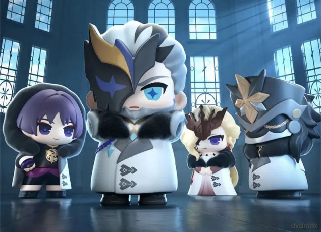 Genshin Impact Mini Figures Fatui Harbingers Chibi Design 7 cm Blind Box Display (9)