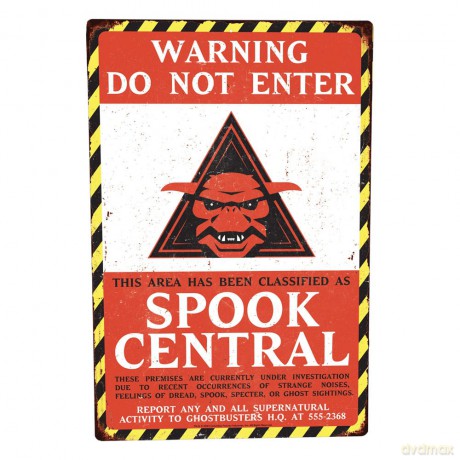 Ghostbusters Metal Sign Spook Central