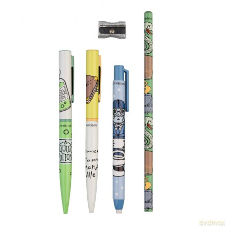 Harry Potter Pencil Holder incl. Stationary Set