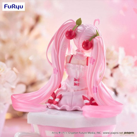 Hatsune Miku Noodle Stopper PVC Statue Sakura Miku 2025 14 cm