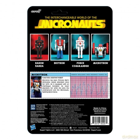 Micronauts ReAction+ Action Figure Microtron 9 cm