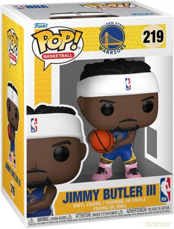 NBA POP! Basketball Vinyl Figure Golden State Warriors: Jimmy Butler III (2025 Icon Edition Uniform) 9 cm