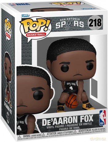 NBA POP! Basketball Vinyl Figure San Antonio Spurs: De'Aaron Fox (2025 Icon Edition Uniform) 9 cm