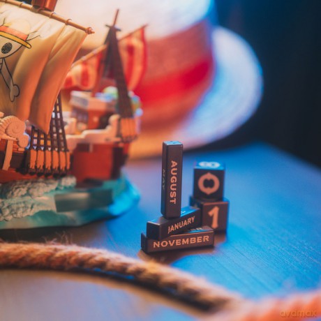 One Piece 3D perpetual Calendar Going Merry