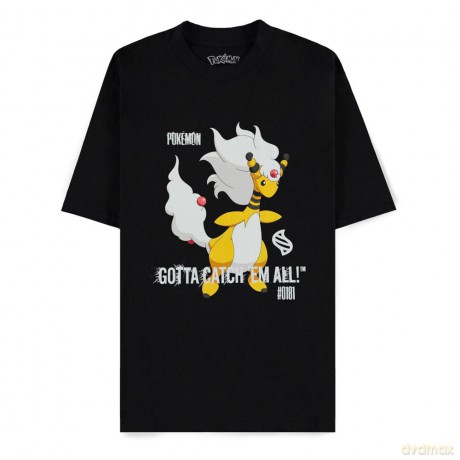 Pokemon Mega Evolutions T-Shirt Mega Ampharos Gotta Catch Em All Size L