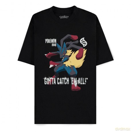 Pokemon Mega Evolutions T-Shirt Mega Lucario Gotta Catch Em All Size XL