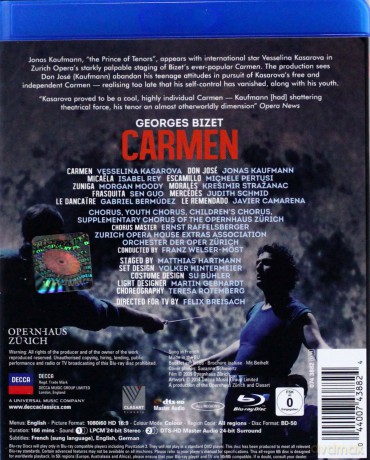 Jonas Kaufmann: Bizet Carmen [Blu-Ray]