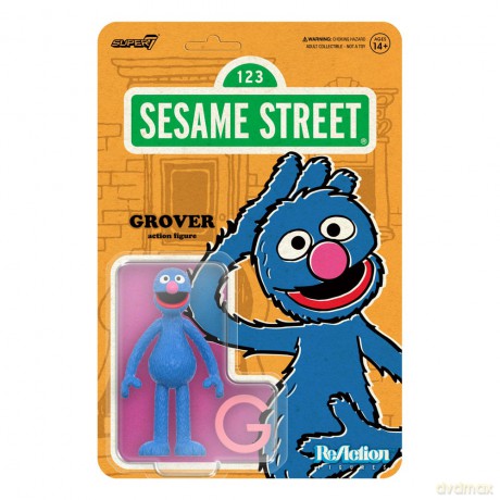 Sesame Street ReAction Action Figure Wave 05 Grover 10 cm