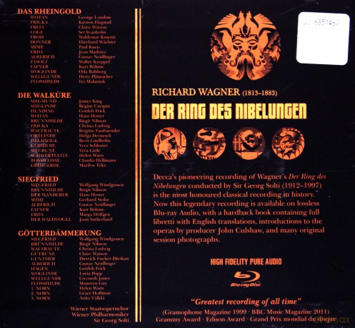 Georg Solti: Wagner Der Ring Des Nibelungen [Blu-Ray]