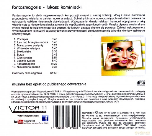 Łukasz Kaminiecki: Fantasmagorie [CD]