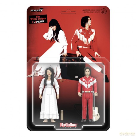 The White Stripes ReAction Action Figures 2-Pack Wave 02 The White Stripes (Elephant) 10 cm