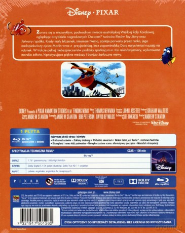 Gdzie jest Nemo? (Disney Pixar) [Blu-Ray]