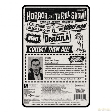 Universal Monsters ReAction+ Action Figure Wave 1 Dracula 10 cm