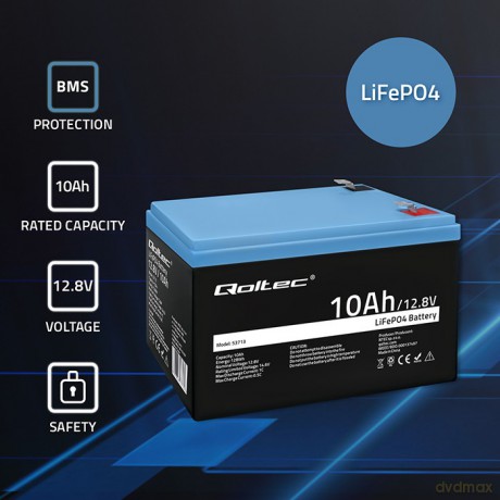 Akumulator LiFePO4 litowo-żelazowo-fosforanowy | 12.8V | 10Ah | 128Wh | BMS