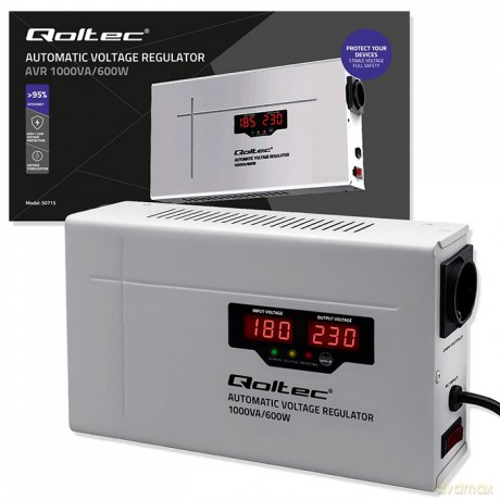 Automatyczny stabilizator napięcia AVR 1000VA 3% | Compact | Toroidalny transformator