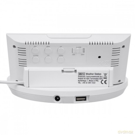 Bezprzewodowa stacja pogody z ładowarką Qi GB213