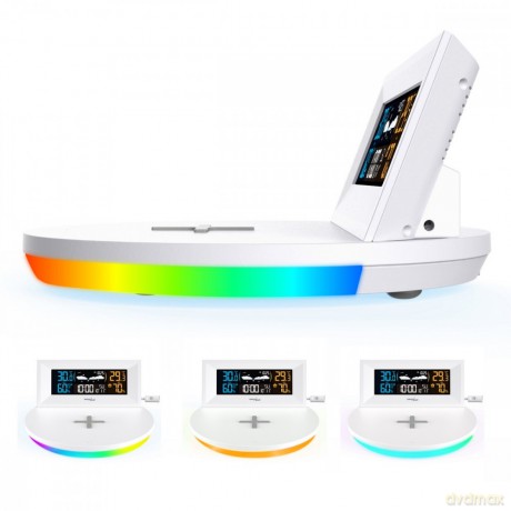 Bezprzewodowa stacja pogody z ładowarką Qi GB213