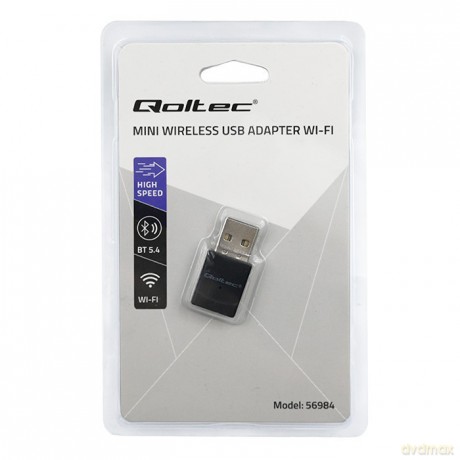 Bezprzewodowy mini Adapter Wi-Fi 6 | Standard AX | Bluetooth 5.4 | USB | 900Mbps