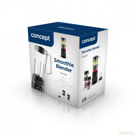 Blender kielichowy smoothie czarny SM3490