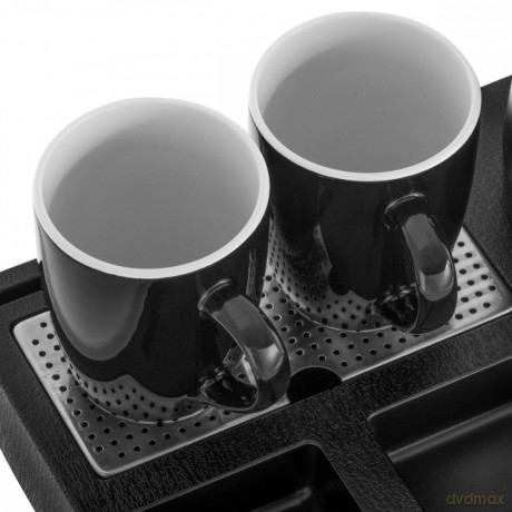 Czajnik hotelowy AD 1387 z tacką z 2 kubkami 1l, inox