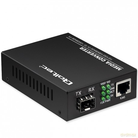 Dwukierunkowy Media Konwerter SWITCH Ethernet 1x RJ45 1x SFP | 1000Mb/s | 5V