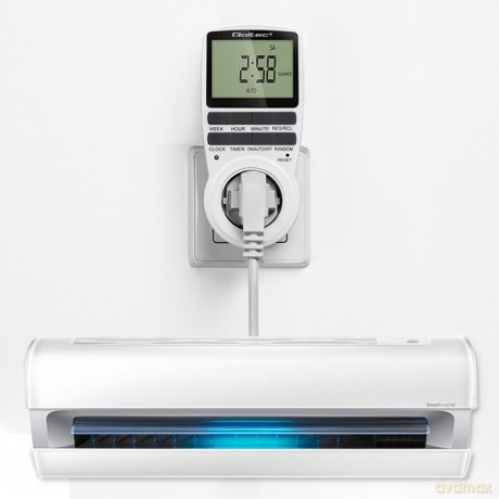 Elektroniczny programator czasowy PC0628 | 3680W | 16A | LCD