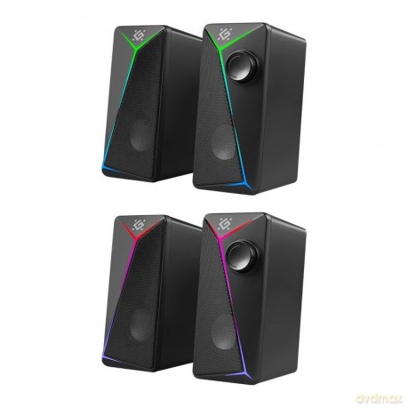 Głośniki komputerowe J5 2.0 6W LED USB Czarne